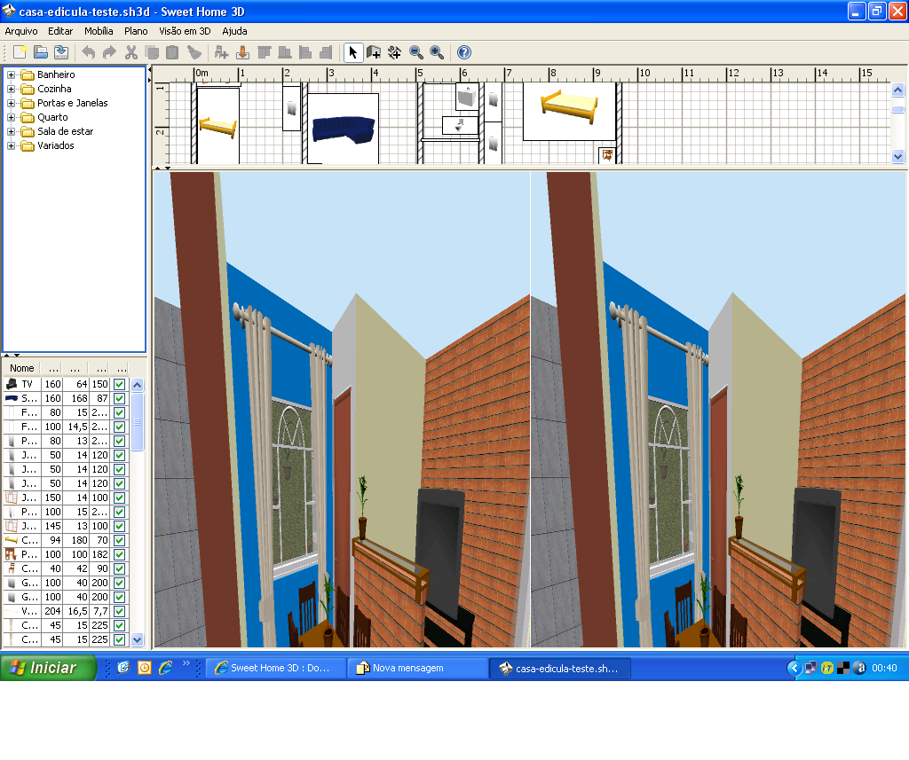 comment construire un toit sur sweet home 3d