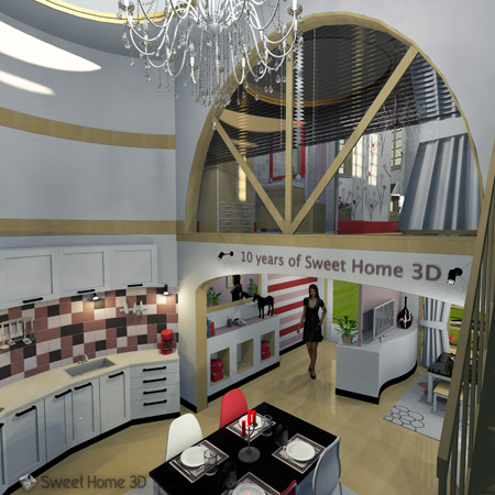 Sweet home 3d vrijuit tekenen van plattegronden en plaatsen van ... Maken plattegrond woonkamer