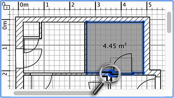 Drawing rooms with double-click