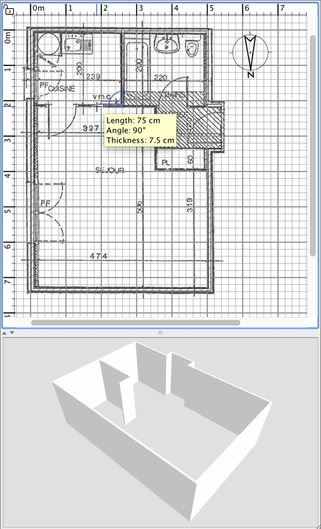 Drawing walls