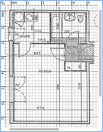 Image d'arrière plan dans le panneau du plan