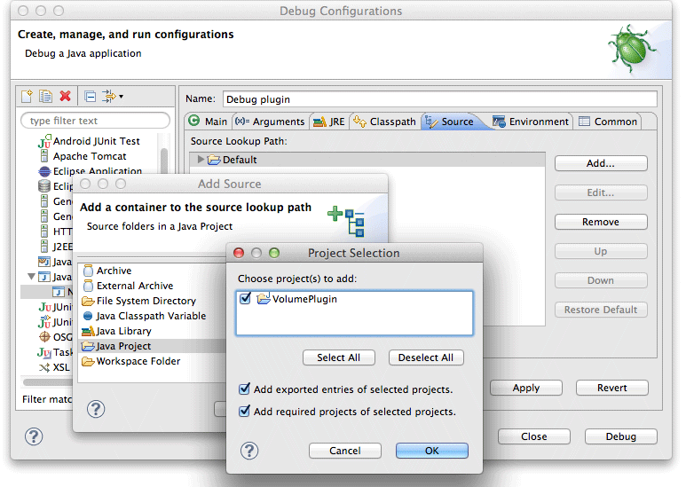 Sourcepath configuration