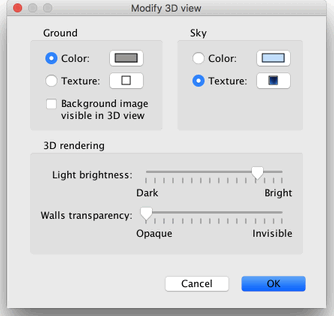 Editing 3D view attributes