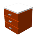 Red drawers by Ben Omari