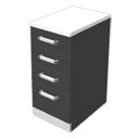 Gray drawers by Robert Pastierovic