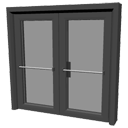 Emergency glass double door by Siath