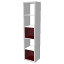 Vertical shelves