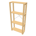 Shelves storage wood
