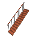 Straight staircase