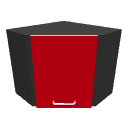 Upper corner cabinet