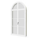 Double arched window