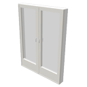 Double door window