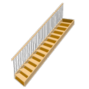 Straight staircase