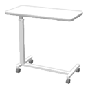 Hospital table on wheels