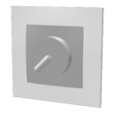 Square dimmer switch