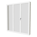 Triple French window