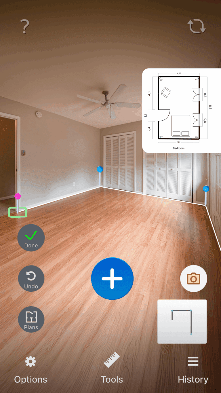 Draw Floorplant with Tape Measure