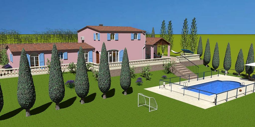 Sweet Home 3D 7.3. Mas provençal by Véronique Puybaret