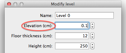 modify level
