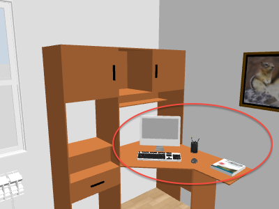Sweet Home 3D 4.4.  placing objects 3