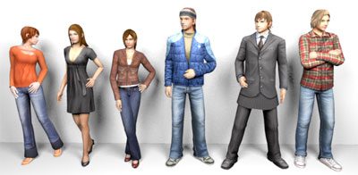 Human 3D Models. reallusion models