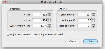 Sweet Home 3D 3.5. editing virtual visitor