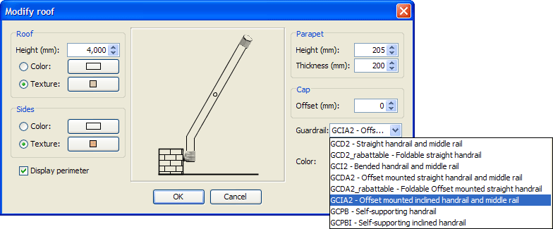 Somain 3D. Modify roof