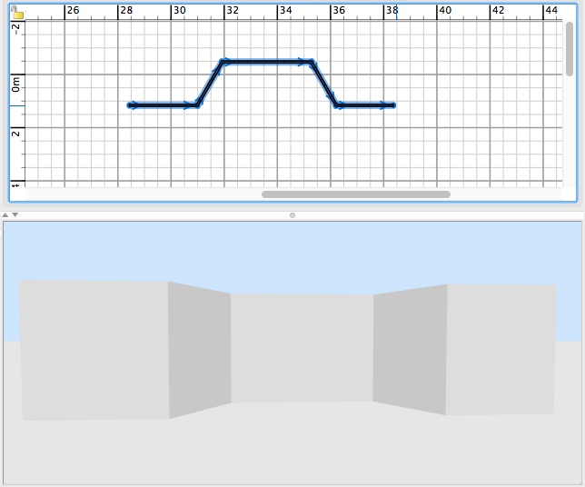 draw five wall portions