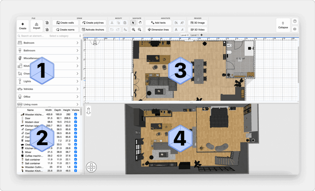 Guia da interface do usuário